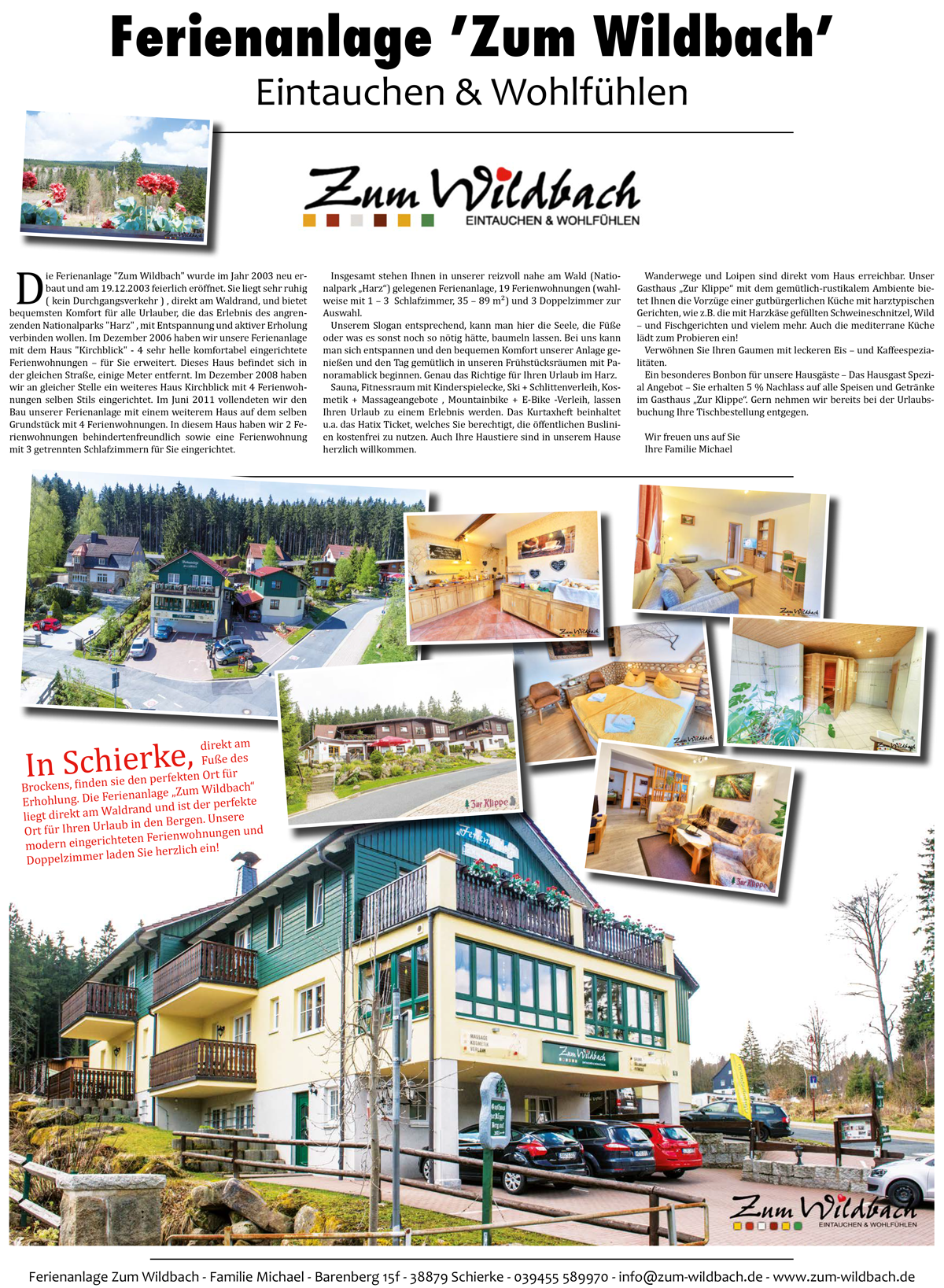Ferienanlage Zum Wildbach Gasthaus Zur Klippe Unterwegs